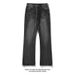 Men's Retro Flared Jeans | Lightning Wash Distressed Denim Pants | Relaxed Straight-to-Bootcut Fit For Streetwear & Casual Style_voghion.com