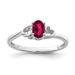 Sterling Silver Rhodium-plated Created Ruby Ring_voghion.com