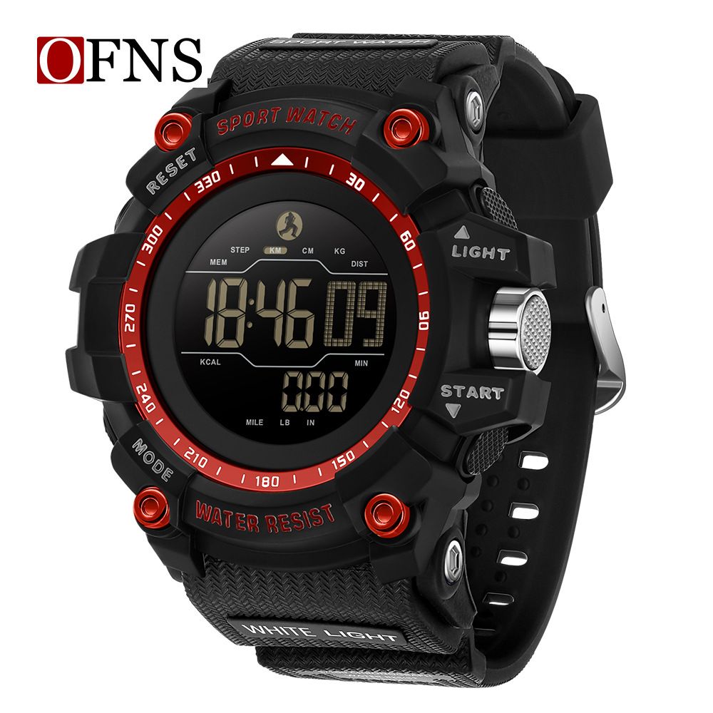 Orologio sportivo digitale multifunzionale di lusso leggero con contapassi, contacalorie, design impermeabile per attività all'aperto, orologio per studenti_voghion.com