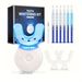 LED Teeth Whitening Light with 6 X 3ml Carbamide Peroxide Teeth Whitening Gel, Included 2 Mouth Trays & Tray Case and Brush, Fast and Gentle Teeth Whi_voghion.com
