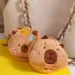 Zipper Wallet Coin Pouch Capybara Plush Purse Bag With Keychain Pendant Protective Case_voghion.com