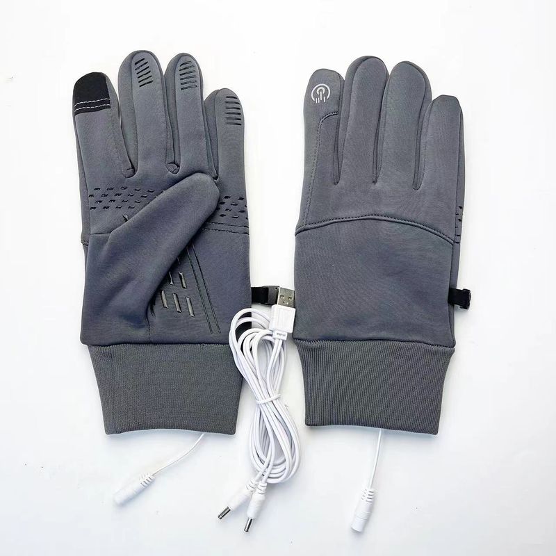 USB Electric Heating Gloves For Autumn And Winter Cycling Sports Warm Touch Screen Waterproof Gloves_voghion.com