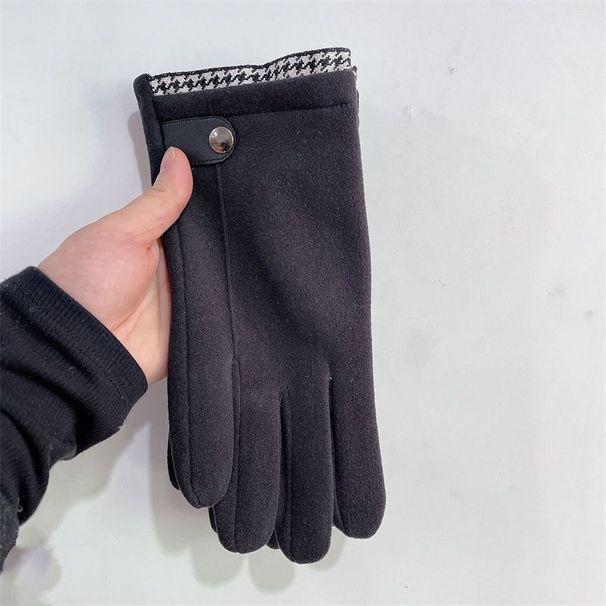 Herfst winter dikke heren met isolatie, touchscreen voor autorijden en fietsen, vingerzachte konijnenpluche_voghion.com