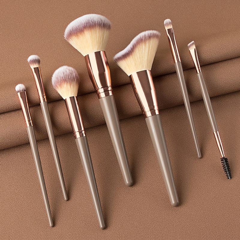 15-Piece Black Makeup Brush Set Professional Cosmetic Brush Kit With Blush Brush Eyebrow Comb Fan Powder Brush Large Contour Brush_voghion.com