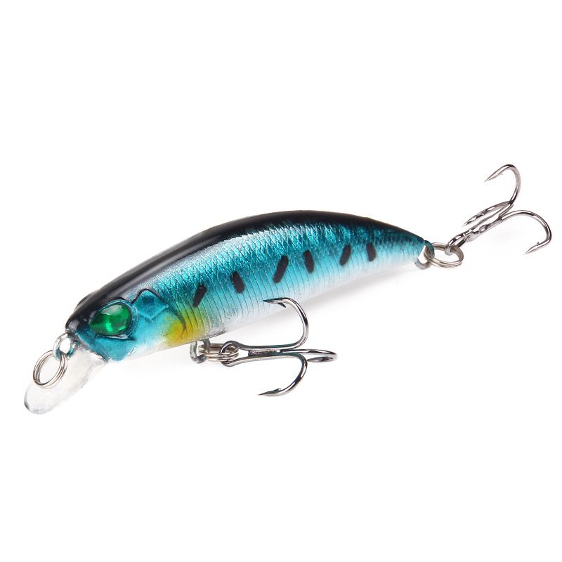 Leurre de pêche en mer, appât artificiel pour ménés, 7 cm, 4 g, 5 couleurs, en plastique, pour pêche en eau douce, appât dur, bouche retroussée, matériel de pêche au bar_voghion.com