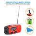 LED Disaster Hand Crank Charging Electricity Solar AM/FM For Emergency Light Radio_voghion.com