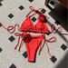 Women's new ripple triangle bag bikini_voghion.com