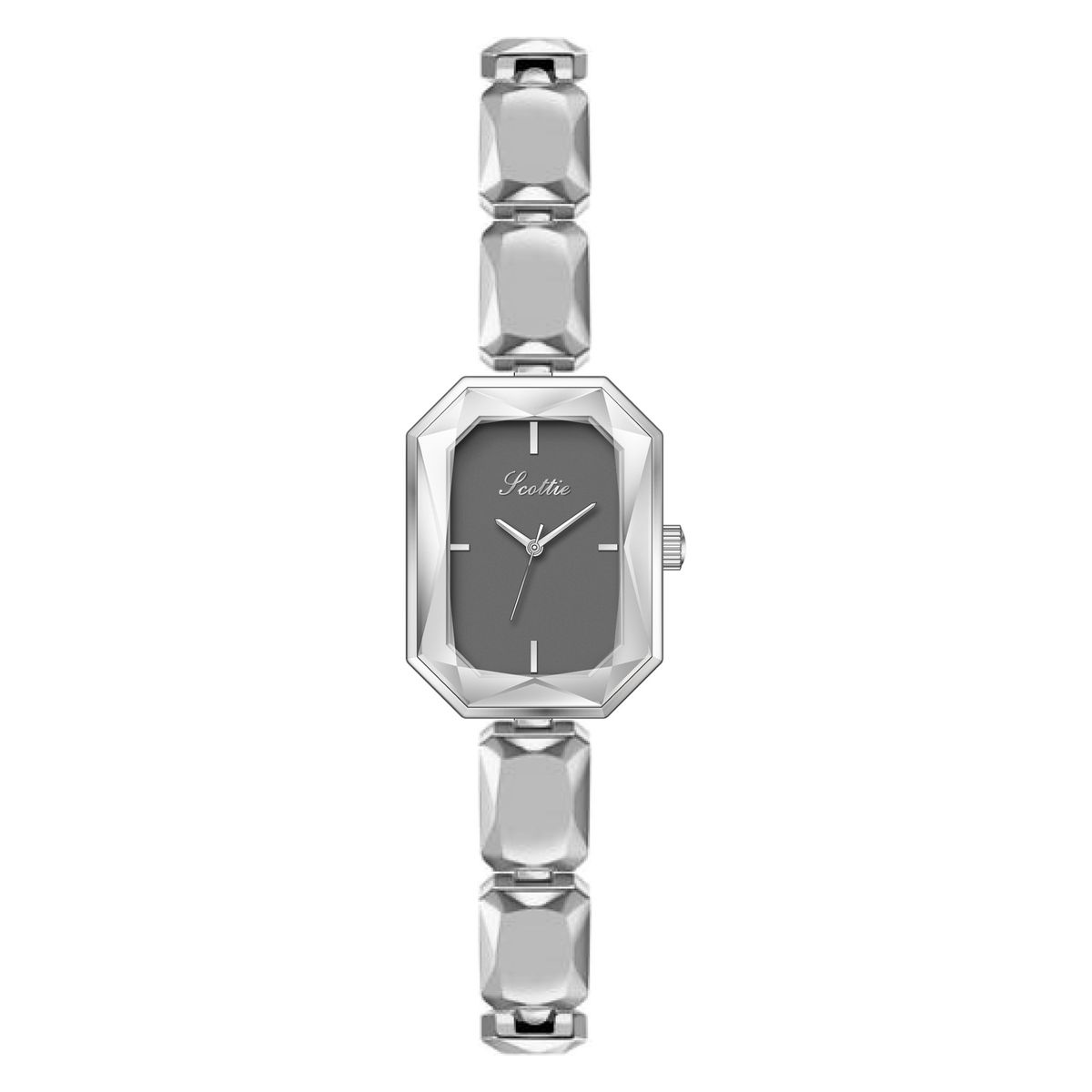 Gaudi Fashion New Cut Surface Sugar Cube Light Chain Women's Niche Square Watch_voghion.com