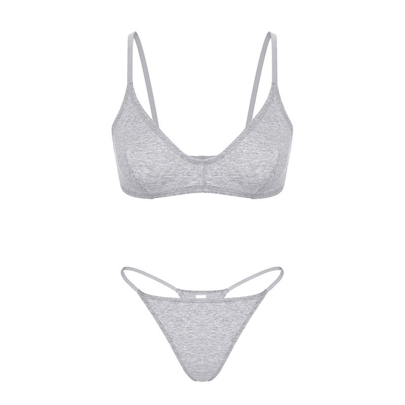 Underkläder & sovkläder Miss Simple Underkläder Damer Mjuk Andas utan tråd Ring Ej tom kopp Hög elastisk sportväst BH Set_voghion.com