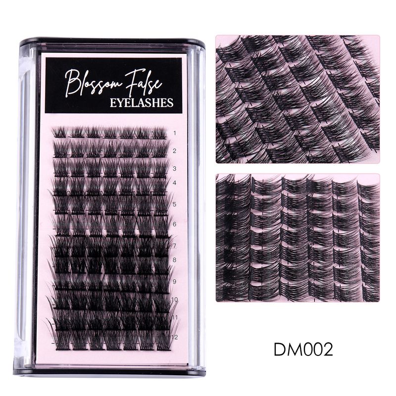 Falsche Wimpern Neue künstliche Wimpern Einzelner Cluster Große Kapazität Tägliches Make-up Transplantierte Wimpern_voghion.com