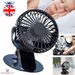 USB Rechargeable 3 Speeds Mini Cooling Fan Clip On Desk Baby Stroller Portable_voghion.com