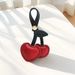 Bag Charm Wholesale Cute Three Dimensional Peach Heart Cherry Cherry Bag Pendant Keychain School Bag Love Leather Bag Pendant Accessories_voghion.com