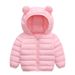 Jaqueta com capuz acolchoada de algodão ultraleve para bebês e crianças pequenas (1 a 3 anos) - Casaco de inverno macio e aconchegante com fecho de zíper, 8 opções de cores_voghion.com