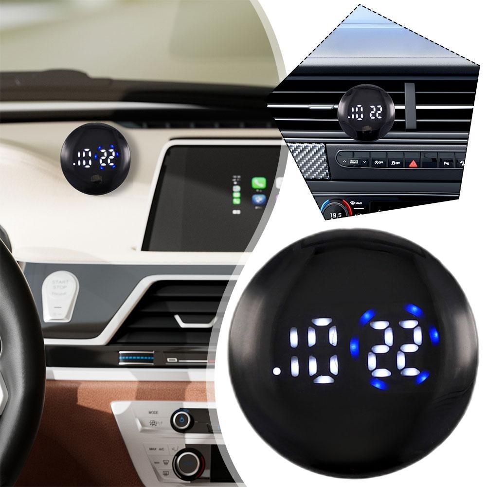 | Digital Touch Sensing Display Screen Car Dashboard Clock_voghion.com
