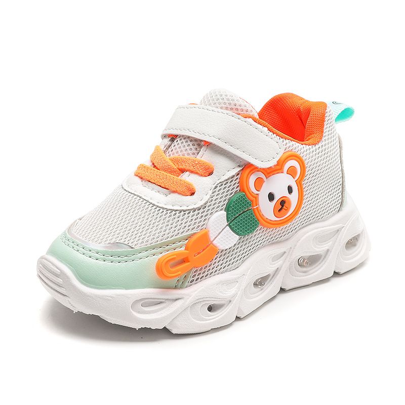 Kid's Clothing Children's sports shoes 2024 new style breathable, comfortable, casual and fashionable children's light-up sports shoes_voghion.com