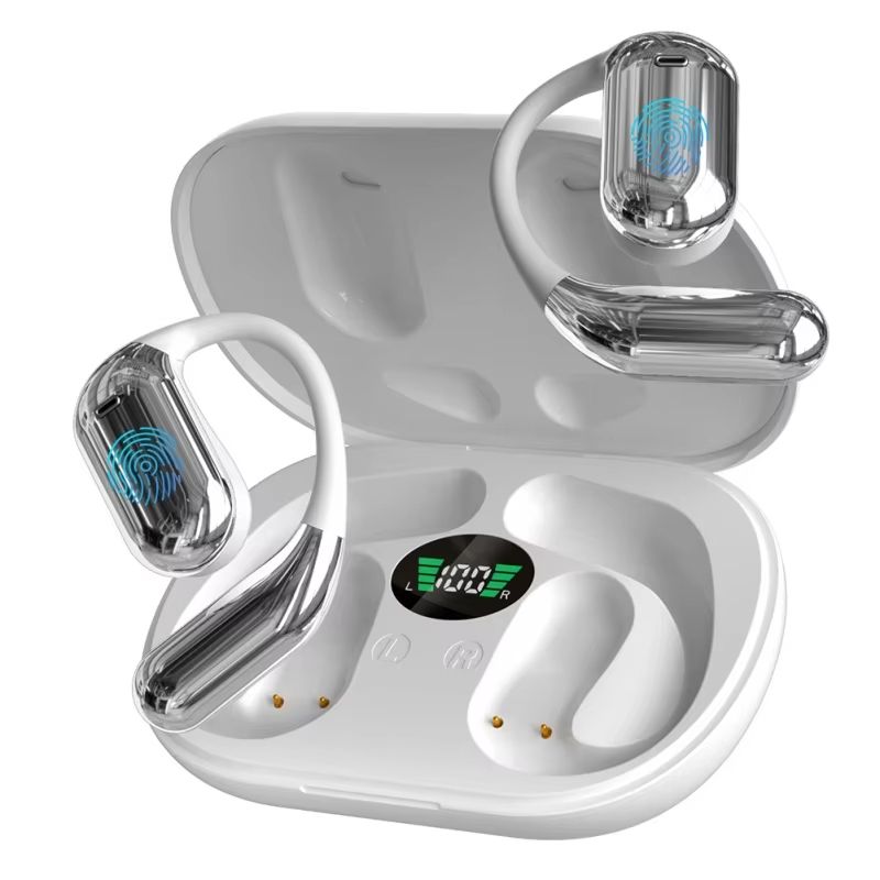 16 auricolari wireless Bluetooth 5.3 Ows con ganci auricolari, controllo touch, batteria a lunga durata, cuffie sportive per_voghion.com