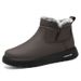 Winter Snow With Fleece Lining, Thickened Versatile Shoes, Cold-Proof And Warm Men's, Large Size Waterproof Cotton_voghion.com