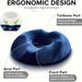 1 cuscino ortopedico in memory foam a forma di ciambella, cuscino per seduta in coccige, cuscino per emorroidi, cuscino per coccige per glutei in gravidanza_voghion.com