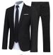 Roupas masculinas Four Seasons Novo terno formal profissional para negócios Noivo e padrinho Cor sólida Terno de duas peças_voghion.com