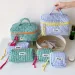 3pcs/Set Plaid Set Simple Style Large Capacity Portable Cosmetic Tools Storage For Home Bathroom Toiletry Bag 250509_voghion.com