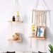 Cotton Rope Hand Woven Shelf Wall Mounted Wall Decoration Shelf_voghion.com