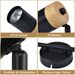 Glitzerlife Deckenstrahler 2 Flammig Holz Deckenlampe - GU10 LED Deckenleuchte Schwarz Schwenkbar 330° Spotlight Für Flur Garage Wohnzimmer Schlafzimmer Küche_voghion.com