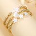 Shell Love Five Pointed Star Cross Bracelet Multi Layer Stackable Adjustable Braided Couple Friendship Bracelet Women_voghion.com