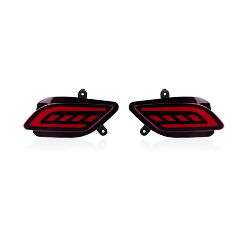 Per Toyota Yaris Hatchback 2017-2023 2 pezzi LED per paraurti posteriore, riflettore fendinebbia, luci diurne, luci di stop, indicatori di direzione gialli_voghion.com
