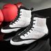 Professionell Boxschuhe Männer a Fraen Atembar Indoor Soft Sole Wrestling Wrestling Wrestling Combat Training Kampfschuhe_voghion.com