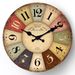 Wooden Retro Wall Clock - Mute Square Home Decor_voghion.com