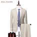 CT 2025 New Men's Solid Color Business Casual Suit Set Two-Piece Available All Year Round_voghion.com