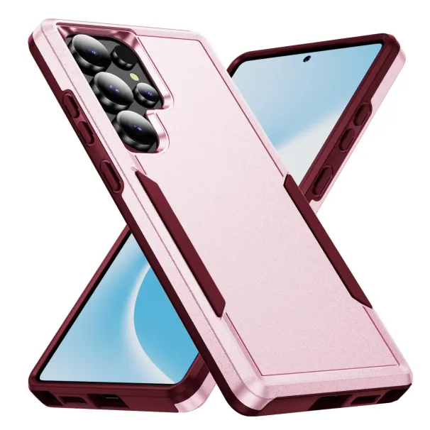 2 IN1 Rugged Heavy Duty Armor Drop Protection Case For Samsung S25 S24 S23 S22 Edge Ultra Plus FE 5G PC+TPU Shockproof Cover_voghion.com