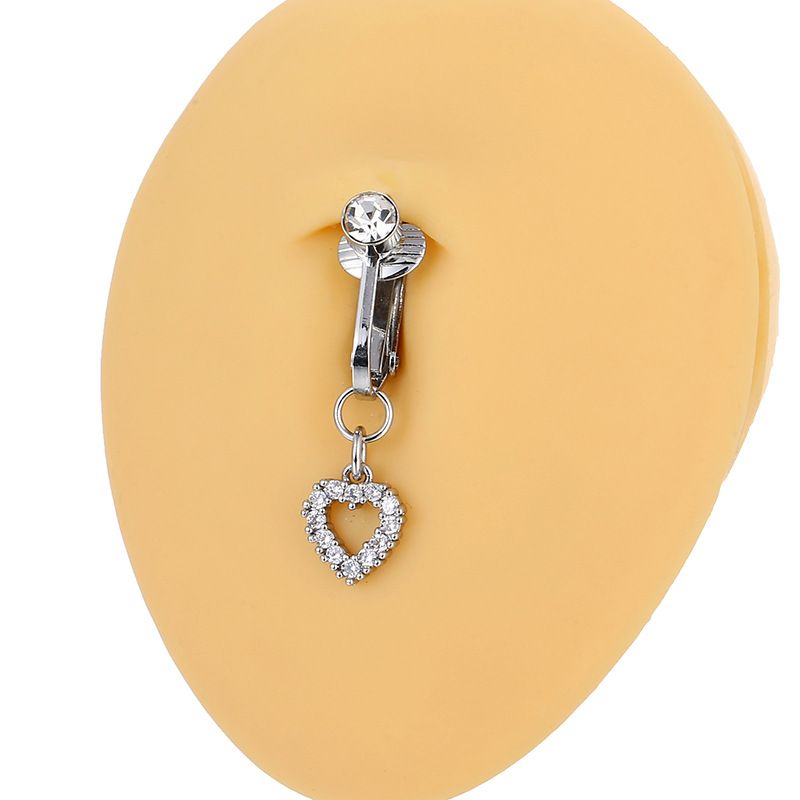 Belly Butterfly Crystals Long Dangle Belly Button Rings Surgical Steel Navel Piercing Clip Umbilical Belly Body Jewely_voghion.com