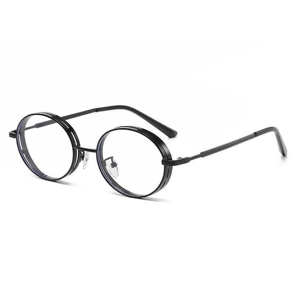 Kvinders ovale metal solbriller til damer mode all-match køresolbriller_voghion.com