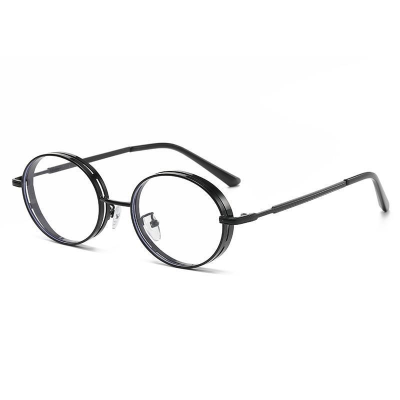 Women's oval metal ladies sunglasses glasses fashion all-match driving sunglasses_voghion.com