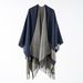 2023 New Autumn/Winter Cashmere Split Scarf Cape for Warm Fringe Women's Outwear Double sided Shawl_voghion.com