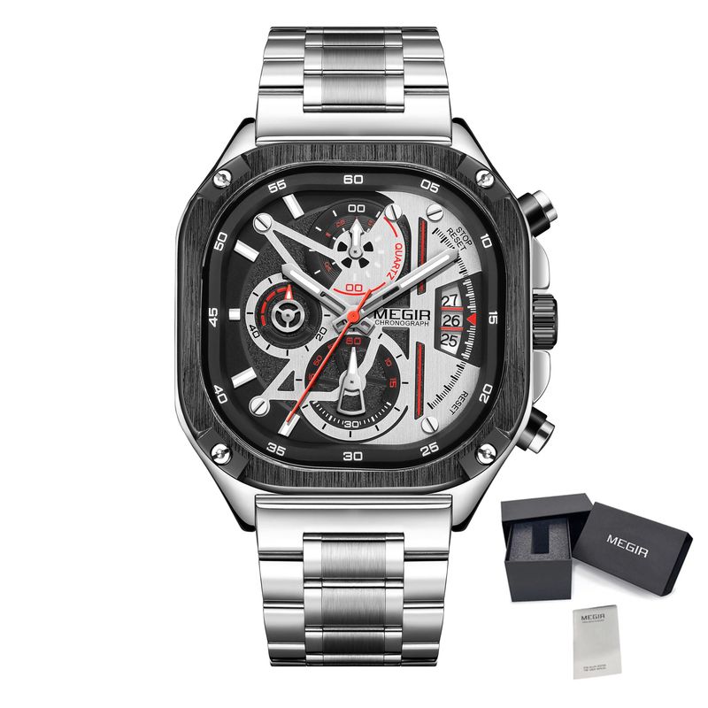 Orologio casual da uomo di lusso in acciaio inossidabile e business, da polso al quarzo, con cronografo da uomo luminoso_voghion.com
