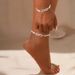 Hot Selling Infinity Diamond-Studded Figure-8 Creative Simple Alloy Anklet_voghion.com