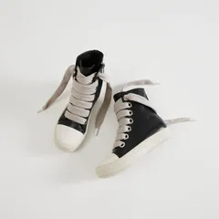 2024 autumn and winter new European and American cross border foreign trade high top shoes thick shoelaces large shoe eyes men and women same style