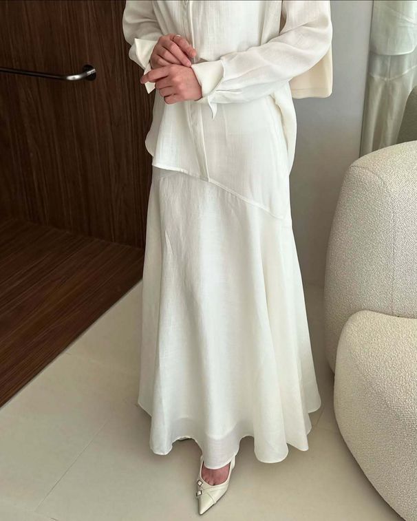 Women's Clothing 2025 New Fashion Temperament Long Sleeved Shirt Slim Skirt Two Piece Suit_voghion.com