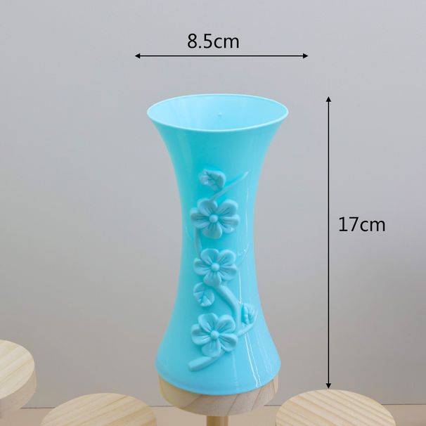 Home Furniture simple flower arrangement household plastic geometric vase shatter resistant dry vase home decoration crafts_voghion.com