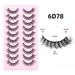 Eyelashes Set 10 Pairs Of False Eyelashes Three Dimensional Multi Layered Dense Natural Simulation Stage Makeup Eyelashes_voghion.com