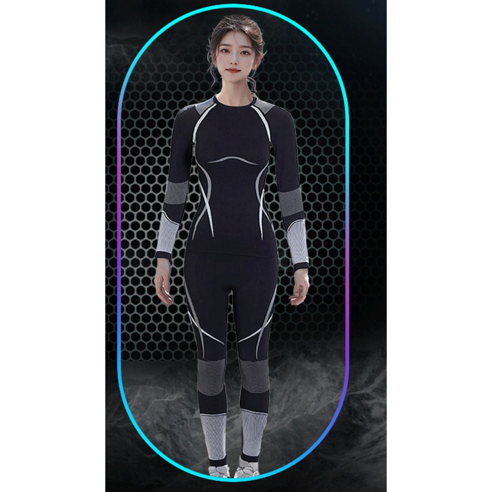 Autumn Winter Ski Tight Breathable Quick-Dry Clothing Men Women Sports Cycling Compression Thermal Functional_voghion.com