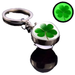 Luminescent Clover Glow-in-the-Dark Lucky Crystal Ball Keychain_voghion.com