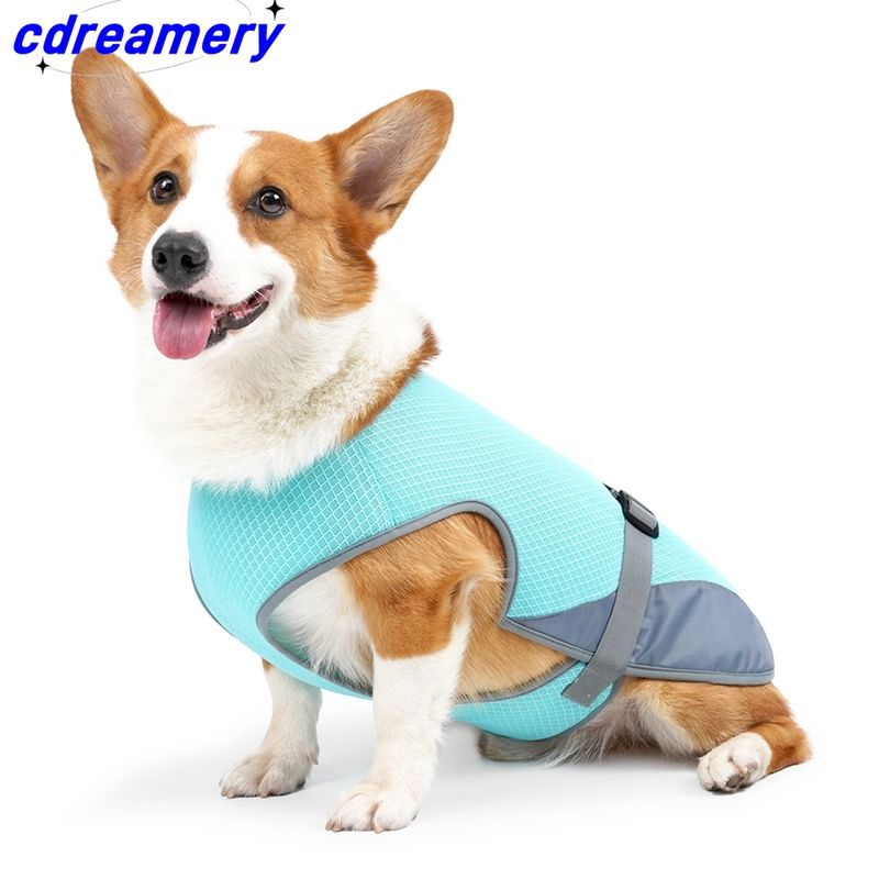 Summer Cooling Dog VestBreathable MeshClothes For Small Large Dogs Outdoor Pet Cool Down Jackets Adjustable Dog Cooler Coat_voghion.com
