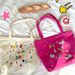 2024 New Student School Cute Illustration Large Capacity Shoulder Zipper Canvas Tote Bag Women_voghion.com