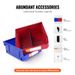 Red X Storage 6Pack Storage 5 pollici Heavy Organizer impilabile contenitore impilabile in plastica appeso X Blue Contain Bin 11 pollici Duty 11 pollici_voghion.com