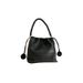 Soft sheepskin genuine leather drawstring bucket bag, 2024 new niche handbag, women's lazy style crossbody bag_voghion.com