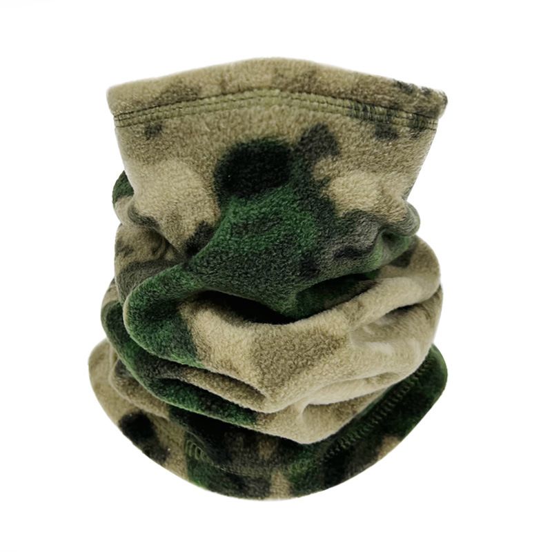 LazyZoom Herfst Winter Fiets Fleece Cap Camouflage Outdoor Hoofdbedekking Nekwarmer Helmvoering Winddicht Thermisch Masker_voghion.com