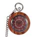 Vintage Wooden Pocket Watch With Dual-Loop Chain - Unisex Quartz Timepiece In Natural Wood Finish (45mm Case, Alloy Strap, Multiple Color Options)_voghion.com